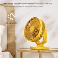 Plus Minus Zero CQS-K110 itin tylus stalo ventiliatorius yellow