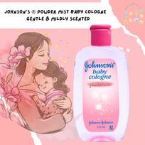 Johnsons Baby Cologne Pudros Rūkas 125ml pink