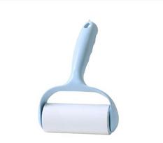 Sticky Fluff Roller Brush, Removes Pet Hair and Clothing Dust, Reusable Roller Type Hair Sticking Tool mėlyna
