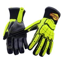 Waterproof, Drain Oil and Breathable Multi-functional Manipulator Rescue Gloves (Fluorescent yellow,L) fluorescencinė geltona spalva
