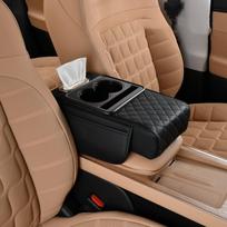 Multifunctional Car Armrest Box Heightened Cup Holder Storage Armrest Box Car Tissue Box 35*21*7.5cm