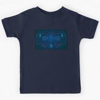 vr technology virtual reality hologram interface Kids T-Shirt 130