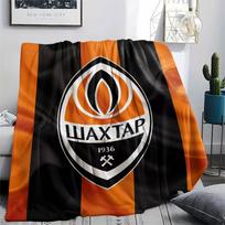 Shakhtar Donetsk Spausduotas flanelės pledas, minkštas užklotas miegamojo sofai, skalbiamas, futbolo gerbėjų atributika, puiki dovana. 80cm x 120cm black