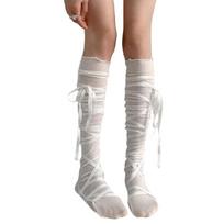 Thigh High Socks Over The Knee Socks Thigh High Stockings Long Boot Socks for Daily Wear,Halloween Cosplay Costumes balta