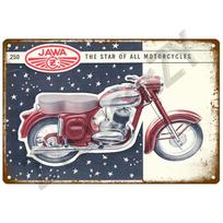 JAWA Plakatas garažui Metalinis ženklas Vintažinis sieninis plakatas Vintažinis Retro Kambarys Namai Pramoninis Kabantis Dekoravimas Menas Skardinis Ženklas Plokštė 20x30cm（7.8x11.8inch）