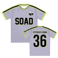 System of A Down Soda Tour Futbolo Marškinėliai Džersis Unisex Gatvės Stiliaus Grafinis Spaudinys Viršutiniai Drabužiai Vasaros Apvalios Kaklo Marškinėliai S
