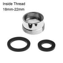 Metalinis aeratoriaus adapteris, išorinis sriegis, vandens taupymo adapteris, čiaupo aeratoriaus jungtis, virtuvės maišytuvas 18mm-22mm-Inside Thread