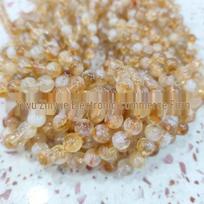Geltoni fantominio kvarco citrino apvalūs karoliukai „pasidaryk pats“ papuošalų aksesuarams 6MM Round Beads (60 pcs)