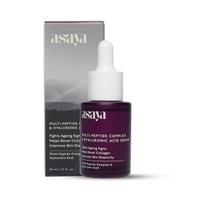 Asaya Multi Peptide Day/Night Face Serum with Hyaluronic Acid | Collagen Boosting, Night Serum for Glowing Skin | Anti-Aging Serum | 5% Tripeptide