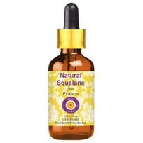 Deve Herbes Natural Squalane Oil (derived from Olives) with Glass Dropper | Infused | Pure | Non-Sticky | Lightweight | For Skin & Hair | Natural |