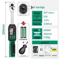 EXPLOIT Digital Torque Wrench 3-60Nm 3/8-inch Drive