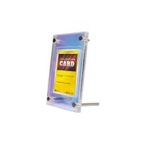 Shield PRO Domestically Produced Sun Protection Trading Card Display Clear Frame with for and Collection Single [UV Protection] Case, Screw-Down