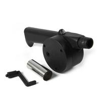 Outdoor Barbecue Fan Hand-cranked Air Blower Portable BBQ Grill Fire Bellows Tools Picnic Camping Accessories Barbeque juoda
