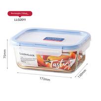 LOCK&LOCK Glass Food Container, Microwave-Safe Fruit Storage Box, Lunch Box, LLG2011_740ml