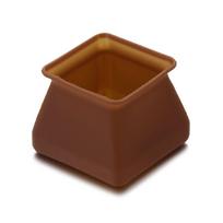 Feet Pads White Grey Brown Color Square Silicone Chair Leg Caps Table Cover brown-Large