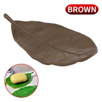 1PC Creative Alien Leaf Soap Box, High end Soap Box for Home Use, Ornament (as the picture,M)