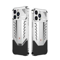 Aukščiausios kokybės CNC aliuminio telefono dėklas iPhone 17 Pro Max Metalinis buferis Verslo stiliaus Pilna apsauga Šilumos išsklaidymas iPhone 13 Pro white