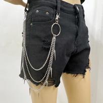 Fashion Hip-hop Waist Chain Punk Metal Lightning Pants Chain Multi Layer Waist Chain Dress Up Pants Jewelry Accessories Gifts