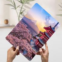 Chureito Pagoda Fuji Poster Customized Wall Art Vintage Metal Signs Retro Tin Plaque for Man Cave Gaming Decoration Room House 20x30cm（7.8x11.8inch）