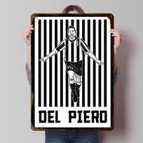Futbolo Žaidėjas Futbolo Šventė Spausdintas Plakatas Individualus Sienų Menas Retro Vintažiniai Metalo Skardos Ženklai Kambario Namų Stalo Dekoravimui 20x30cm（7.8x11.8inch）