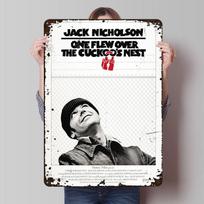 Skrisdamas virš gegutės lizdo plakatas Individualus sienų menas Vintažiniai metaliniai ženklai Retro skardinė plokštelė vyro urvui Miegamojo dekoracijos Namai 20x30cm（7.8x11.8inch）