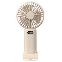 Portable Handheld Fan Mini USB Rechargeable 3Speed  Cooling PocketSize With Removable Base Travel Outdoor