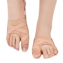 4 Gears Adjustable Bunion Corrector Breathable Toe Separator Toe Orthotics Brace  Men/Women S smėlis