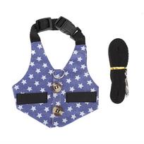 Leash Harness Breathable Chest Strap Traction Vest for   Hamster Small Pet Animal