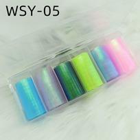 Mesh Fabric Finish Nail Stickers Mermaid Scale Texture Nail Decals Nail Foils  Nail Decoration 5