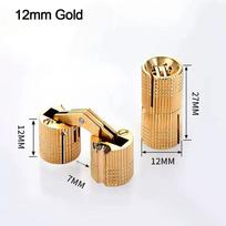 Cilindriniai statinės vyriai Nematomi paslėpti vyriai Nauji baldų vyriai Durys 14mm Silver