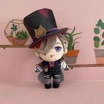 Genshin Impact Lyney Cosplay Plush Doll Toy 20cm Anime Character Cute Soft Stuffed Pillow Christmas Halloween Gift 20cm