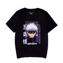 NEW Arrival Women/Men's Casual Jujutsu Kaisen Anime Printed Short Sleeve T-shirt Funny Tee Shirts O-neck Cool Tops XS juoda
