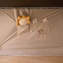 Wow Oh Dorm Blackout Lova Užuolaidos su Tinkleliais nuo Uodų - Privatumo & Apsaugos nuo Vabzdžių Dviaukštėms Lovoms Kolegijos Bendrabučiuose Fits Bed: W90xL190xH90cm [Single Front Door] brown