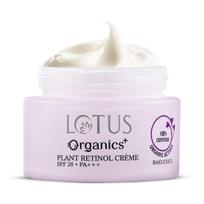 Lotus Organics+ Bakuchiol Plant Retinol Cream | 100% Certified Organic Bakuchiol | Anti-Ageing Face Cream For Fine Lines & Hydration | SPF 20 | PA+