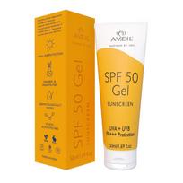 AVEIL Gel Sunscreen SPF 50 | Non-Greasy, Non-Absorbent & No White Cast | For All Skin Types | UVA, UVB, UV & Infrared Rays Protection | Skin Rejuve