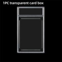 Removable Graded Card Holder Trading Card Protector with Snap Closure Durable Plastic Case Rating Card Slab