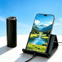 Foldable Portable Cell Phone Holder Stand with Reserved Charging Hole Anti-Scratch for Home Desk Smartphone Accessories A1