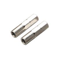 2Pcs 6.35mm 1/4  Insert Bit Adapter to 4mm Hex Shank Screwdriver Tool Bit Socket Magnetic Adapters Holder Converters