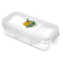 Plastic Food Keepers Featuring Smooth Front Easy Cleaning and Triple Dividers for Food Separation 1