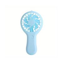 (Blue) 800mAh Mini Portable Pocket Handheld Fan USB Rechargeable Cool Air Travel Cooler Cooling Mini Battery Fans home appliance mėlyna