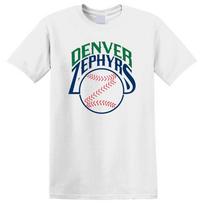Denver Zephyrs American Baseball Classic Club Men's White Size S to 5XL XL