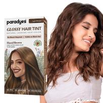 Paradyes Hazel Brown No Bleach Hair Tint | Glossy Hair Color | Visible on Virgin Black Hair | Natural-Looking, Glossy Finish | PPD-Free