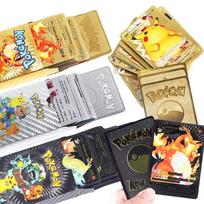 55 vnt. Pokemon kortelės VSTAR GX EX VMAX MEGA TAG TEAM Energijos Treneris Charizard Pikachu Retas Kolekcijos Kovos Kortelė I18 English - 27PCS auksas