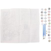 Paint By Numbers with Paintbrushes Acrylic Pigment DIY Oil Painting Kits for Adults Kids Beginners