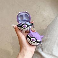 Samsung Galaxy Buds Pro dėklas, Pokemon violetinis Gengar kamuolys smūgiams atsparus ausinių dangtelis Galaxy Buds FE/Live mergaitėms, berniukams galaxy buds FE