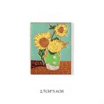 Van Gogh Drip Oil Painting Style Brooch - Classic European & American Cartoon Art Jewelry