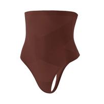 Plus Size High-Waisted Seamless Tummy Control Butt-Lifting Thong XX-Large