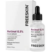 Freeskin 0.3% Retinol Face Serum for Anti-Aging | Reduces Fine Lines, Wrinkles & Dark Spots | Beginner-Friendly Retinol with Vitamin E | For All Sk