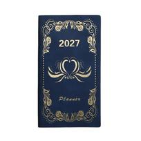 Wear-resistant Agenda Planning Notebook A6 Office Work Planner To-do List Notebook  Business Dark Blue Style B