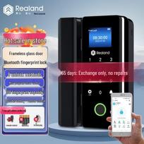 Realand Glass Door Fingerprint Smart Lock CN plug (adapter included)